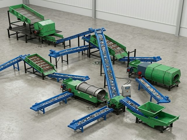 生活垃圾分选处理设备生产线